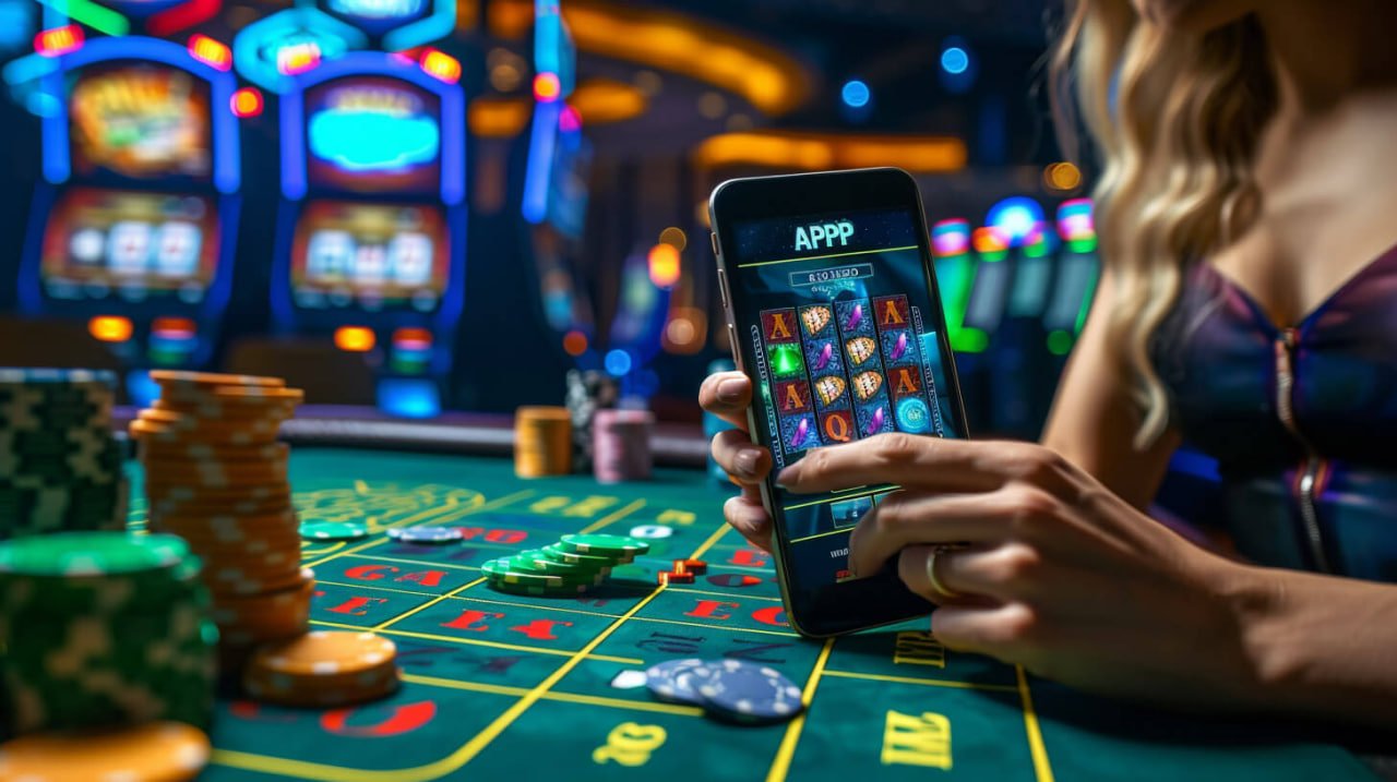 Live dealer table with Texas Hold'em cards displayed on mobile screen